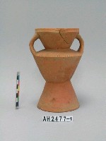 藏品(紅色細砂雙耳大陶罐)的圖片